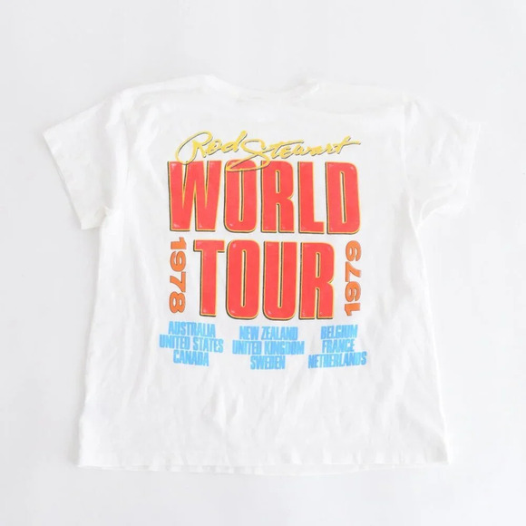 Daydreamer Rod Stewart World Tour '78 To '79 100%  Cotton Tee T-Shirt S - Picture 11 of 12